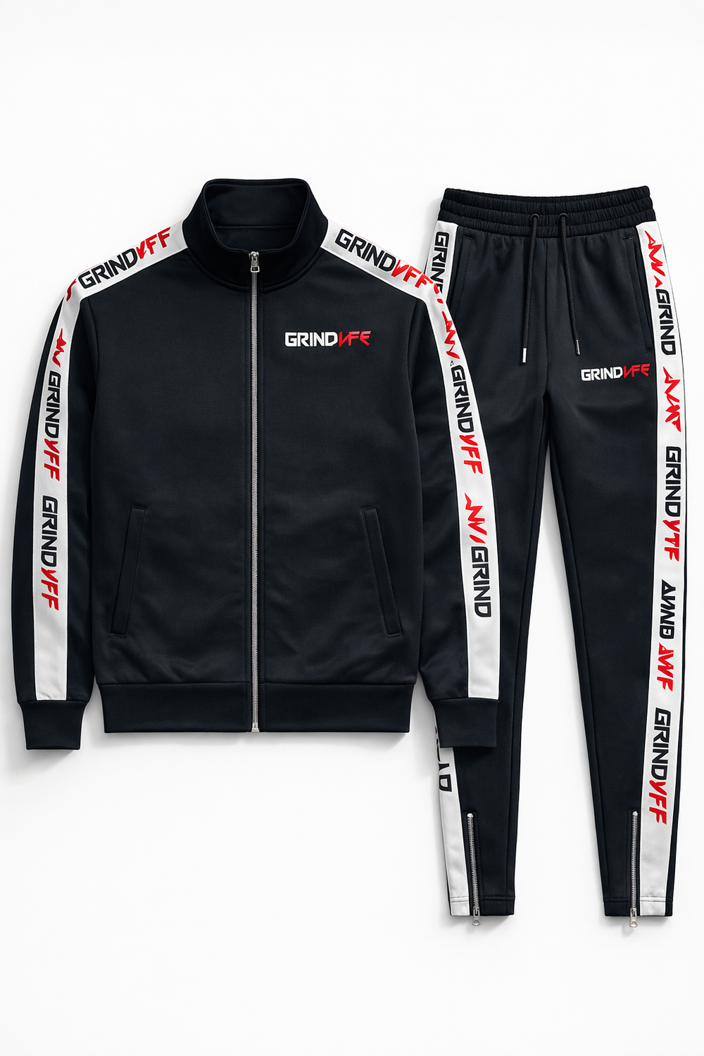 Essential Grind Tracksuit-Black