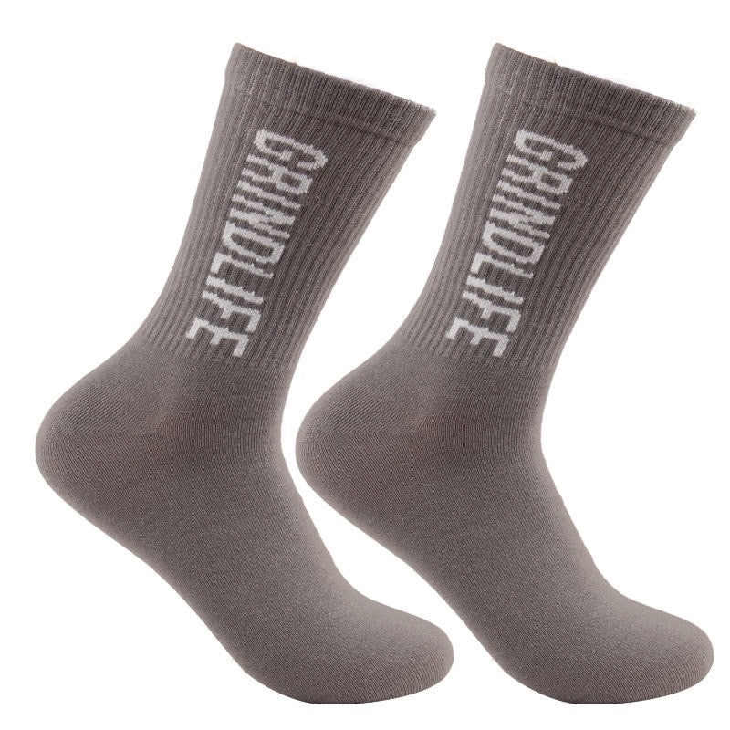 
                      
                        GrindLife Vertical Calf Socks  Heather Gray
                      
                    